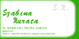 szabina murata business card